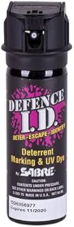 Sabre Defence I.D. Criminal Identifier Self Defence Spray – Uv & Purple Marking Dye with 20 Bursts, Legal UK Pepper Spray Alternative – Larger Size For Protection At A Distance, Up To 3.6m Range!