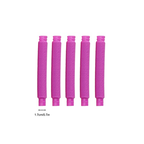 30 Pcs Pop Tubes Sensory Toy, Stretchable Bendable Pull Tube for Kids and Adults, Multi - Color Sensory Fidget Tube with Satisfying Pop Sound, for Autism ADHD Therapy and Stress Re - Image 9