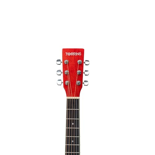 Image of Progressa Series Guitar: 36H Semi Acoustic Guitar - 36 Inches (Red) | 6-String Natural Finish Wooden Guitar | Right Hand Semi Acoustic Guitar Kit for Beginners, Professional & Adults