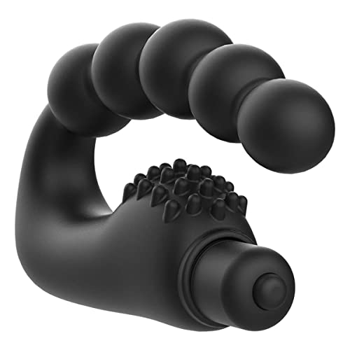 ADDICTED TOYS - Masajeador Prostático con Vibración - Juego Erótico Para Adultos - Silicona Médica 11 centímetros - Color Negro