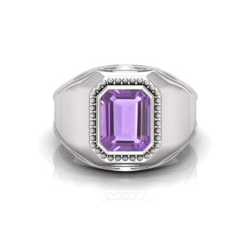 Bague améthyste réglable sans compromis sur la taille du doigt - 2