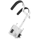 ARTSEWPLY Adjustable Snare Drum Carrier with White Back Frame and Shoulder Strap Marching Band Drum Harness for Easy Assembly and Percussion Accessories