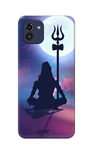 Image of Printed Hard Back Cover Case for Samsung Galaxy A03 Back Cover (Lord Shiva) -702