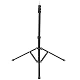  Taidda- de Fin d\'année Trépied léger Trépied léger réglable Noir Durable pour la Diffusion en Direct, la Photographie, Le Selfie, Le Maquillage, etc. Éclairage annulaire, Flash