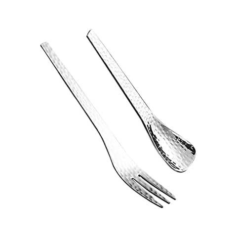 Small Appetizer Forks and Dessert Spoons Stainless Steel Set, Gift Boxed Salad Dessert Coffee Cocktail Espresso Kitchen Accessory Flatware Wedding Party Cover