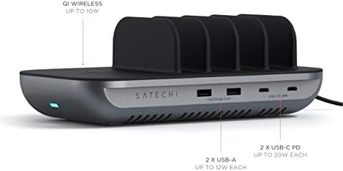 SATECHI Dock5 Multi-Device Charging Station with Wireless Charging  Cables Sold Separately  Compatible with iPad Pro/Air M1, 14 Pro Max/14 Pro/14/14 Plus, 13 Pro Max/13 Pro/13 Mini/13, AirPods 2/1