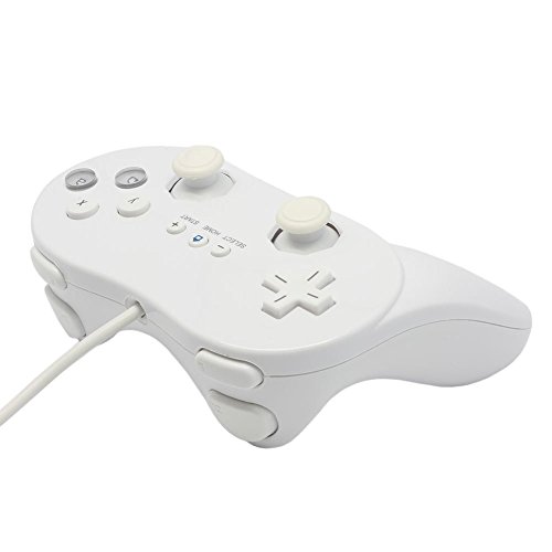 Beastron Classic Console Gampad Gaming Pad Joypad Pro Compatible With Wii 2 Pack Controller White #TOP6