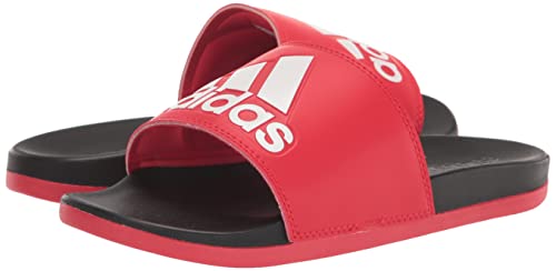 Adidas Unisex Adilette Comfort Slide Sandal, Vivid Red/Black/White, 11 Us Women #TOP7