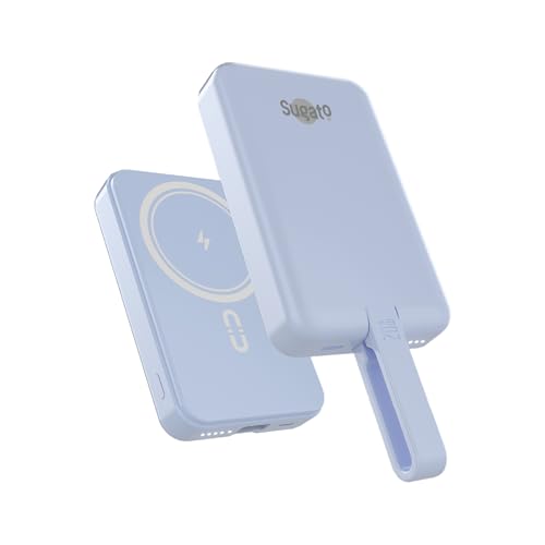 Powered by Cashify 10000 mAh Magnetic Wireless Powerbank with 15W Wireless & 22.5W Wired Charging for iPhone 17, 16, 15, 14, More Android & Qi Enabled Devices (HyperCharge)