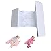 Adjustable Anti Roll Pillow for Baby, Anti Spitting Milk Pillow Newborn, 45° Inclination Baby Side Sleeper Wedge, Infant Sleep Positioners with Removable and Washable for 0~3 Years Old (White)
