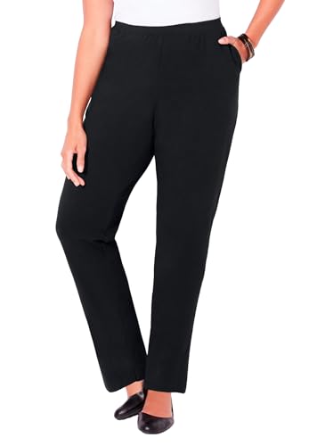 Catherines Women's Plus Size Suprema Pant - 3X, Black