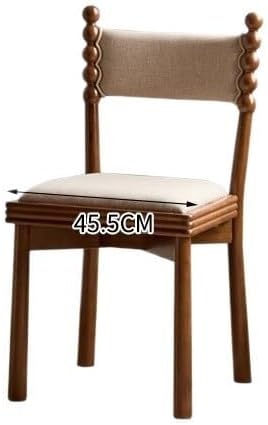 Office Chair French Mid-Century Style Dining Chairs, Home Dining Room Retro Dining Chairs, Upholstered Fabric Backrest Chairs Gaming Chair