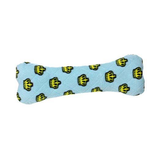 Mighty- No Stuff Bone-Blue– Squeaky Plastic Core. 2-In-1 Toy. Made Durable & Floats, Strong & Tough. Interactive Play Dog Toy (Tug, Toss & Fetch) #TOP2