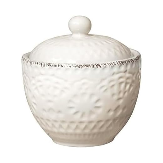 Pfaltzgraff Chateau Cream Sugar Bowl with Lid, cream, white, 5.5 inches