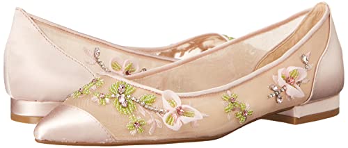 Betsey Johnson Women's Sb-Willo Ballet Flat, Nude, 7.5 #TOP6