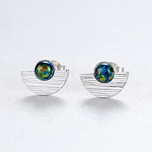 Boucles d'oreilles opale de feu argent massif : le cadeau idéal femme