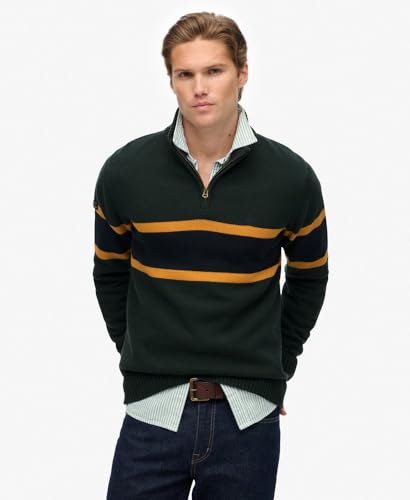 Pull Superdry Tricot à demi zip à rayures en coton EU - vue 6