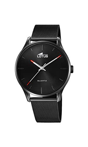 LOTUS Reloj 18817/1 para Hombre. con Caja de Acero y Cristal plex plastico, Equipado con Correa de Acero.