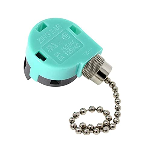 Ceiling Fan Switch 3 Speed 4 Wire, Ze-268s6 Ceiling Fan Replacement Parts, Nickel Ceiling Fan Pull Chain Switch