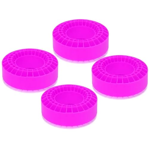 RC�z�C�[�������^�C�� Compatible With Axial For SCX10 For MST D110 TF2 1/10 RC�N���[���[�J�[�p�[�c 4���� �V���R���S���C���T�[�g�t�H�[�� 115-120mm 1.9�C���`�z�C�[���^�C��(Pink