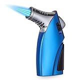 【Nachfüllbar】 Das Feuerzeug verfügt an der Unterseite über eine Einfüllöffnung, durch die jederzeit Brennstoff nachgefüllt werden kann, um zu vermeiden, dass Brennstoffmangel den normalen Gebrauch beeinträchtigt, und es ist umweltfreundlicher.