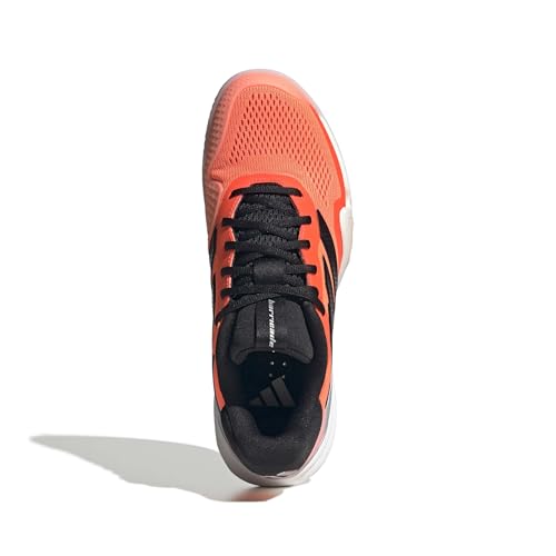 Image of adidas Mens Barricade 14 Tennis Sneakers Shoes - Black, Orange