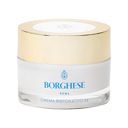 Borghese Crema Ristorativo-24 Moisturizer - Hydrating Face Moisturizer for Fine Lines & Wrinkles with Seaweed Extract & Vitamin E, Normal to Dry Skin