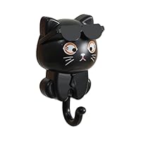 4 Ganci Adesivi A Forma Di Gatto - Gancio Muro Per Asciugamani, Cappotti, Chiavi (Tipo B) - Foto 4