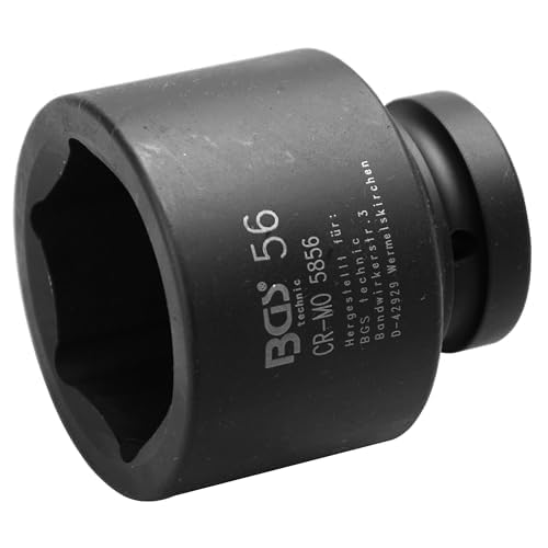 BGS 5856 | Kraft-Steckschlüssel-Einsatz Sechskant | 25 mm (1") | SW 56 mm