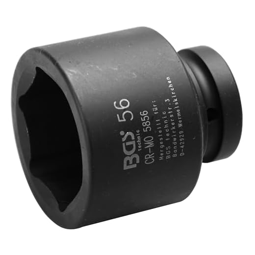 BGS 5856 | Kraft-Steckschlüssel-Einsatz Sechskant | 25 mm (1") | SW 56 mm