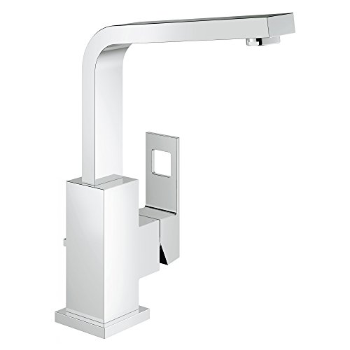 Eurocube Robinet de salle de bain monotrou Taille L, Starlight chromé., 1.2 GPM