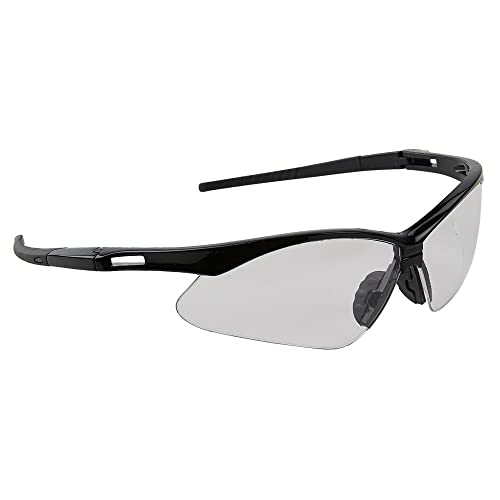 Safegear Clear Safety Glasses 3-Pk. - Scratch Resistant Safety Glasses For Men & Women - Black Frame & Black Rubber Ends For Comfort Around Ears - Ansi Z87.1 Compliant, Uv Protection, Lightweight #TOP1
