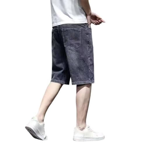 Short cargo en jean homme coupe droite short léger délavé multi-poches été