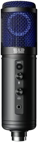 512 Audio Tempest - Large Diaphragm Studio Condenser USB Microphone for Professional Recording and Streaming, Black