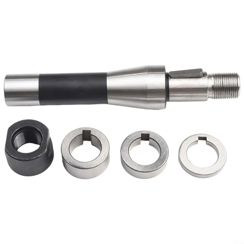 Albero di fresatura con codolo R8 da 22 mm per fresa a ingranaggi, fresa a faccia, sega da taglio, filettatura 7/16-20, supporto per attrezzi con trattamento antiossidante nero antiruggine