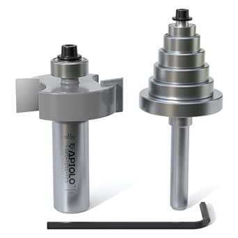 APIOLO Professional Rabbet Router Bit Set 1/2 Shank 1pcs with 6 ...