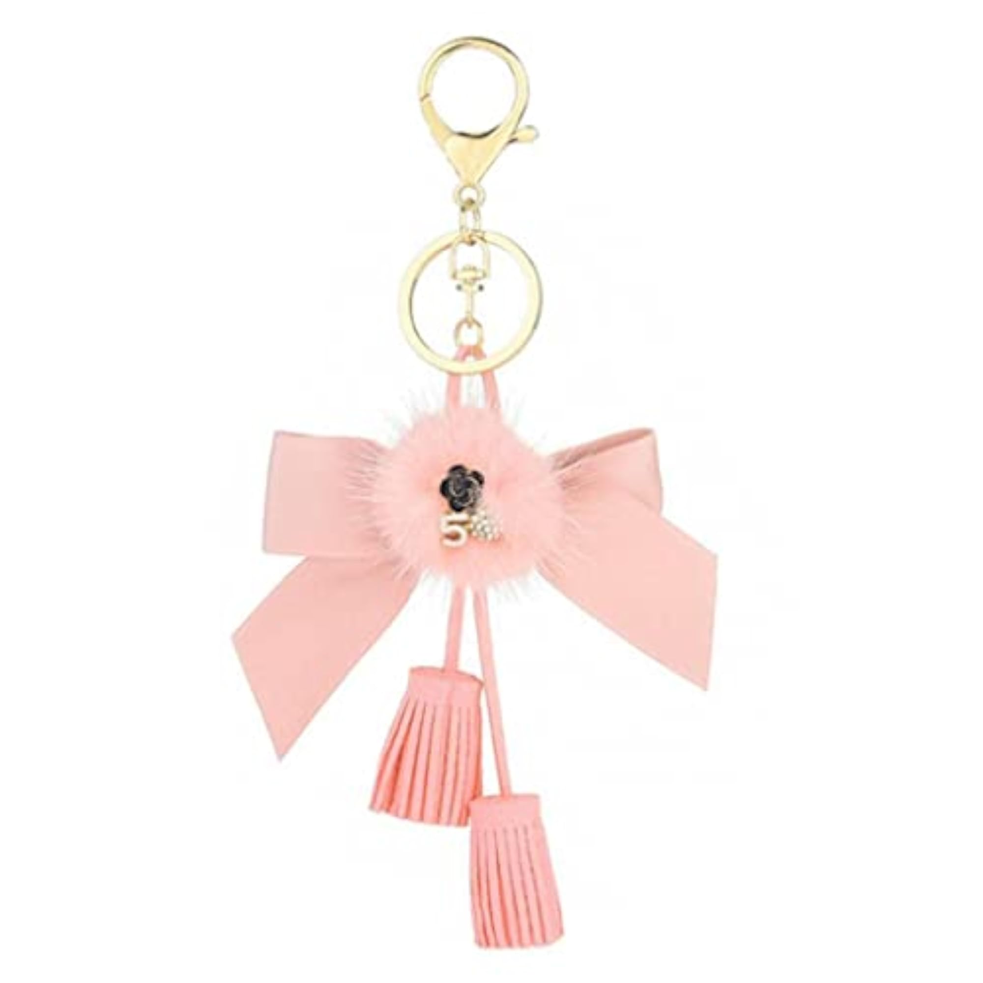 20pcs Fluffy Faux Fur Pom Pom Ball Keychain