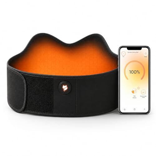 Vulpés HeatBelt Pro 10 – Wärmegürtel mit Infrarot-Tiefenwärme für Rücken, Nieren & Becken | Hautfreundliches Bambusmaterial | 10.000mAh Akku | Entwickelt in Deutschland