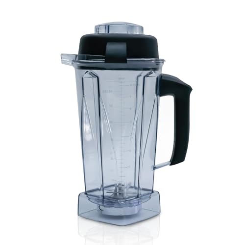 Image of Pure Realm 64oz Replacement Container for Vitamix blender pitcher,BPA-Free Mixing Cup with Stainless Steel Blade, Compatible with 5200, 5000, 6000, 6300, E310, A2300, VM0101 etc, Dishwasher Safe