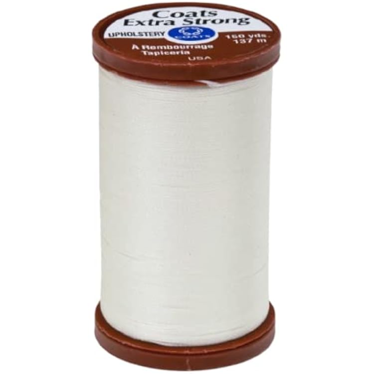 Upholstery Repair Kit! Coats Extra Strong Upholstery Thread 1 Natural Spool, 1 Black Spool (150-Yard) Includes a Set of Dritz Heavy Duty Assorted Hand Needles, 7-Count