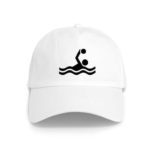 CafePress Water Polo Icon Cap Unique Adjustable Baseball Hat White