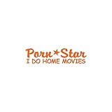 Porn Star Home Movie - Vinyl Decal Sticker - 12' x 3' - Orange