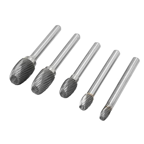 Juego de fresas rotatorias de carburo con mango 6mm miniatura 5