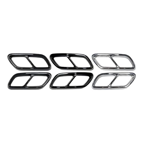 Embellecedor de escape premium para coche W206 con moldura cromada 3