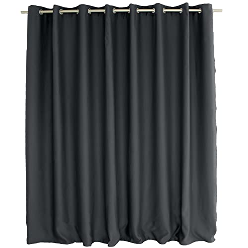 ED ENJOY HOME Rideau Occultant avec Œillets argentés, Gris Foncé, Grande Largeur, 300x240cm,...