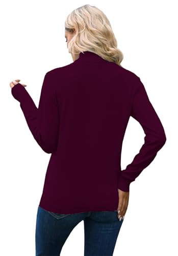 Image of DAIMIDY Turtleneck Sweaters for Women Long Sleeve Pullover Tops | Knitted Material| Soft, Warm and Breathable| High Resilience and Tensile Strength Design| Business Casual Tops| Dailywear