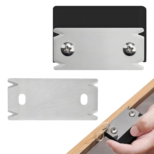 LINTRA Cepillo Carpintero, Cepilladora Portátil Cortadora de Madera, Madera Negra Cortador de Borde Manual, con Cuchillas Reemplazables, Cepilladora de Cantos Antideslizantes para Madera, PVC, Pladur