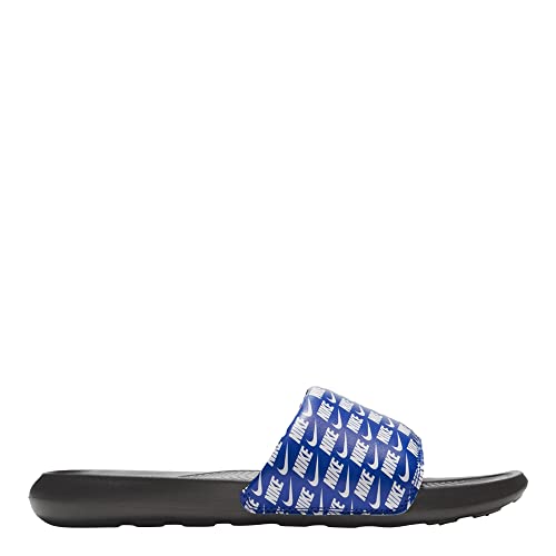 Nike Men's Victori One Slide Print Game Royal/Black-Black (CN9678 401) - 9