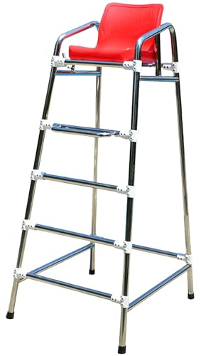 Silla de Socorrista Alta para Piscina Acero Inoxidable
