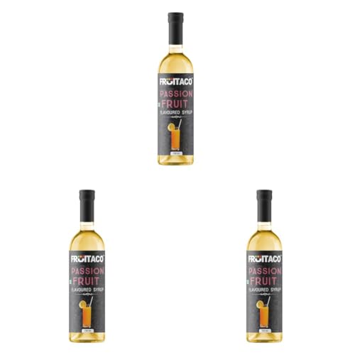 Image of Fruitaco Passion Fruit Syrup : Perfect Mixer For Enhancing Mocktails & Cocktails, Shakes, Drinks, And Mojitos At Parties, Conveniently Packaged In A 750Ml Bottle| Non-Alcoholic (Pack of 3)